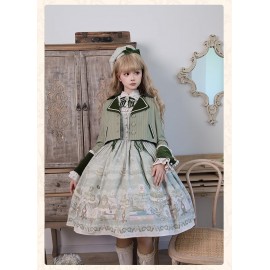 Iris Garden In Spring Classic Lolita Short Jacket by Alice Girl (AGL104JT)