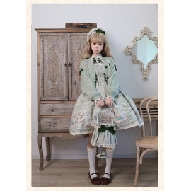 Iris Garden In Spring Classic Lolita Knitted Cardigan by Alice Girl (AGL104K)