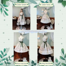 Iris Garden In Spring Classic Lolita V Neckline Dress JSK By Alice Girl (AGL104VD)