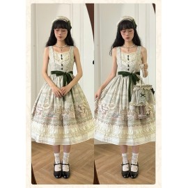 Iris Garden In Spring Classic Lolita V Neckline Dress JSK By Alice Girl (AGL104VD)