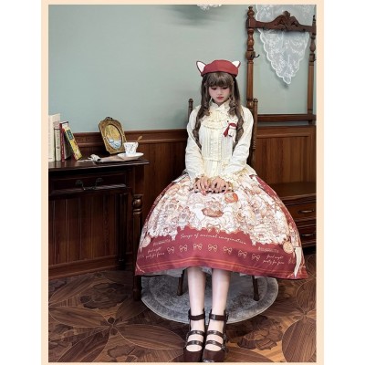 Fox Band Classic Lolita Skirt SK By Alice Girl (AGL105SK)