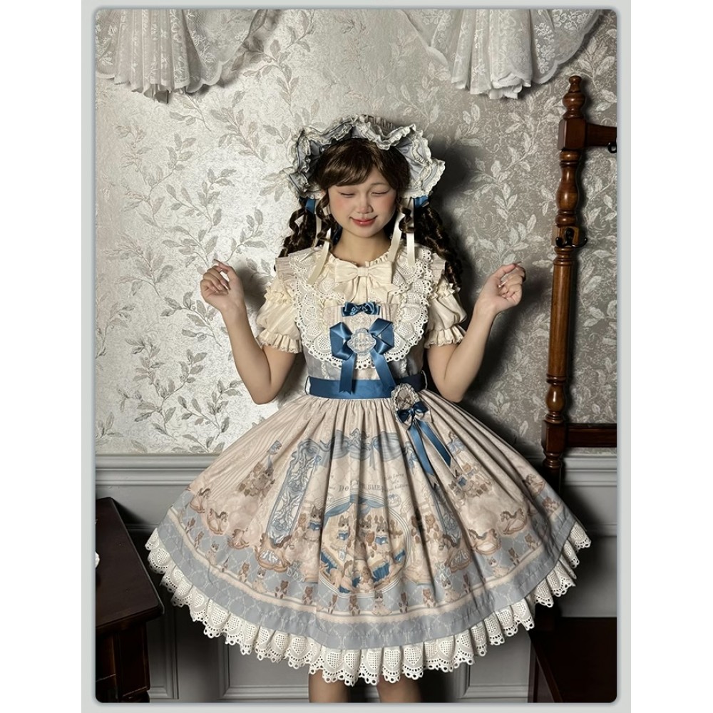 Sea Salt Fairy Tale Classic Lolita Dress JSK By Alice Girl (AGL106J)