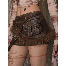 Journey of Exile Steampunk Skirt by Blood Supply (BSY154SK)