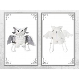 Corpse Bride Kawaii Goth Bat Plush Backpack (BSY156BK)