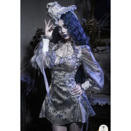 Corpse Bride Gothic Blouse by Blood Supply (BSY156BS)