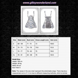 Corpse Bride Gothic Short Strap Dress by Blood Supply (BSY156DRS)