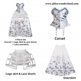 Corpse Bride Gothic Corset Outfit by Blood Supply (BSY156OFT)