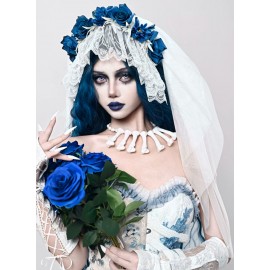 Corpse Bride Gothic Veil Headband By Blood Supply (BSY156VL)