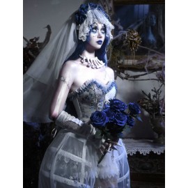 Corpse Bride Gothic Veil Headband By Blood Supply (BSY156VL)