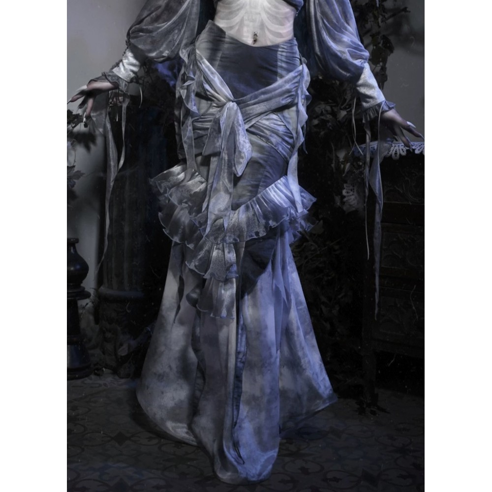 Corpse Bride Gothic Mermaid Skirt by Blood Supply (BSY156SK)