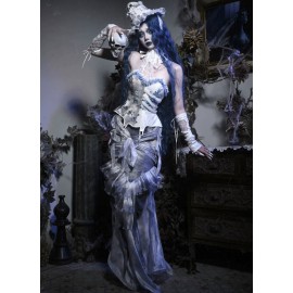 Corpse Bride Gothic Mermaid Skirt by Blood Supply (BSY156SK)