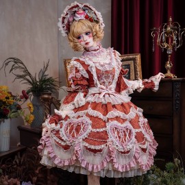 Antique Cake Hime Lolita Dress by Bramble Rose (BRR01)