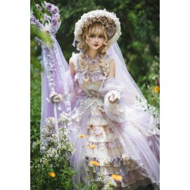 Purple Spring Gift Box Hime Lolita Dress by Cat Fairy (CF35)