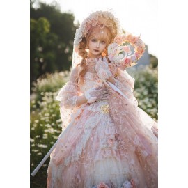 Pink Spring Gift Box Hime Lolita Dress by Cat Fairy (CF36)
