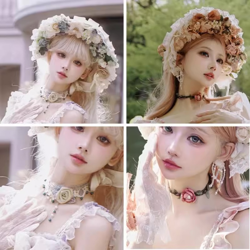Rose Petal Letter Hime Lolita Accessories By Cat Fairy (CF38A)