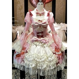 Cream Strawberry Princess Sweet Lolita Dress OP by Diamond Honey (DH137)