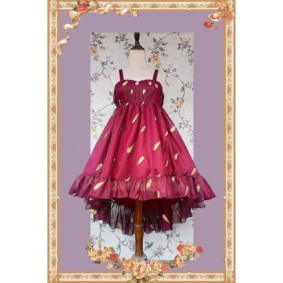 Embroidered feathers Sweet Lolita JSK Dress by Infanta (INL10)