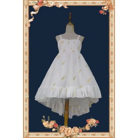 Embroidered feathers Sweet Lolita JSK Dress by Infanta (INL10)