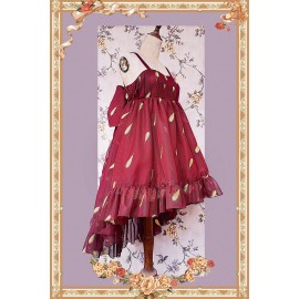 Embroidered feathers Sweet Lolita JSK Dress by Infanta (INL10)