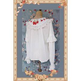 Infanta Strawberry embroidery Lolita Blouse (INL7)