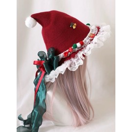 Lolita Christmas Bow Witch Hat (LG160)