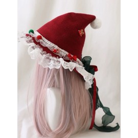 Lolita Christmas Bow Witch Hat (LG160)