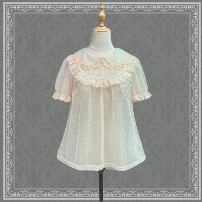 Starry Sky Lolita Blouse Short / Long Sleeve Shirt by Lolitime (LT16)