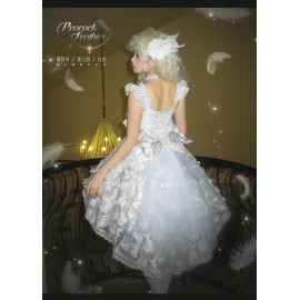 Peacock Feather Bride Lolita Dress JSK By Mewroco (ME10)