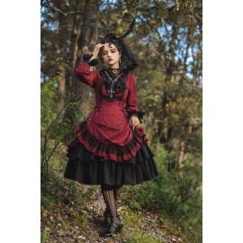 Striped Vintage Classic Lolita Dress OP by Miss Point (MPD02)