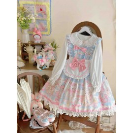 Sweetheart Bunny Bear Sweet Lolita Dress JSK (HCT11)
