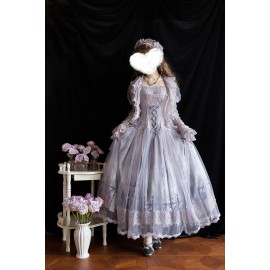 Rainfall Lilac Gradient Purple Classic Lolita Dress By Miracles (MRC01)