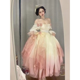 Ombre Pink Classic Lolita Dress (OB01)