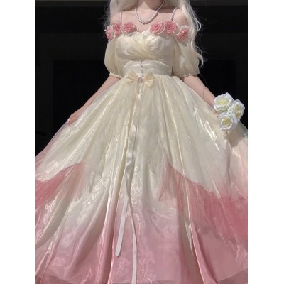 Ombre Pink Classic Lolita Dress (OB01)