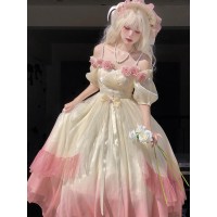 Ombre Pink Classic Lolita Dress (OB01)