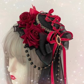 Handmade Gothic Lolita Mini Hat (YSH01)