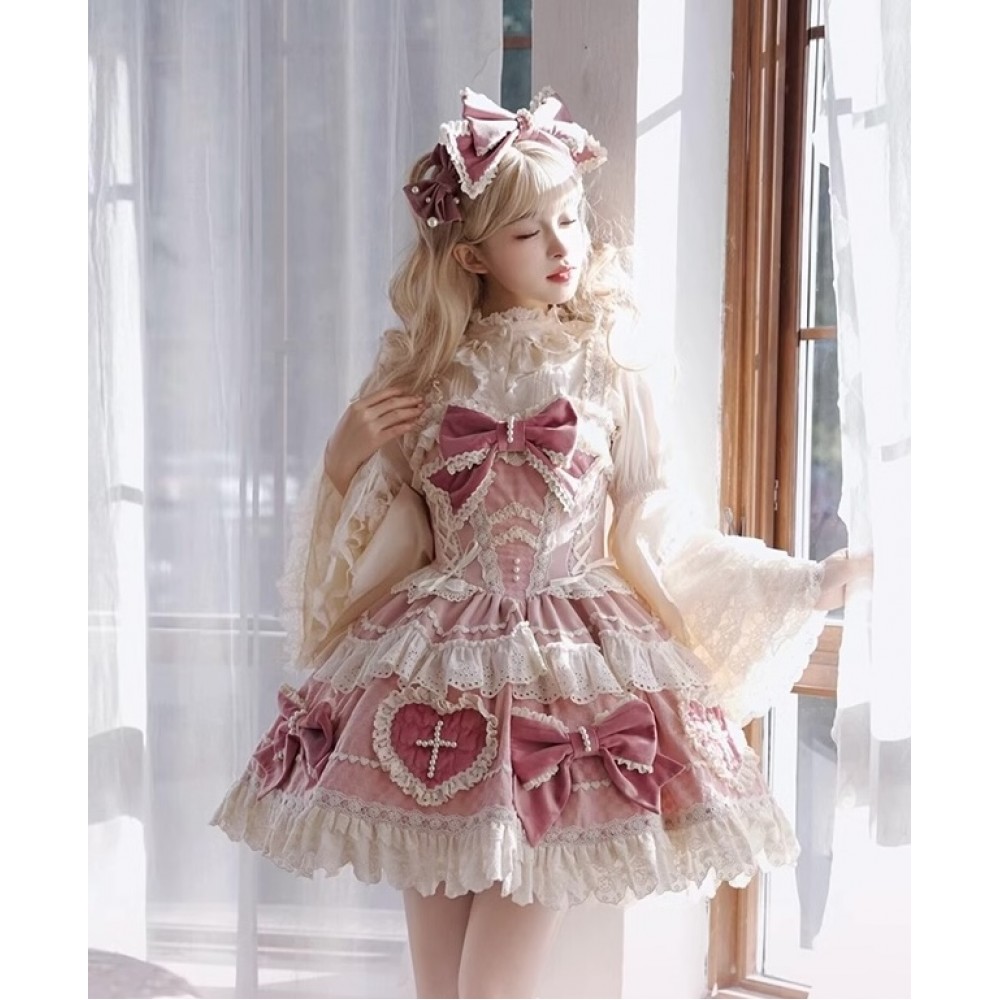 Cross Sweetheart Sweet Lolita Dress JSK by Sakura Princess (SPS03)