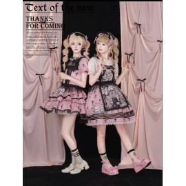 Pink Classical Music Sweet Lolita Dress OP / JSK by Sweetheart Vending Machine (SVW02)