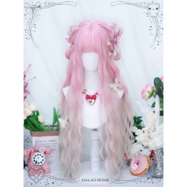 Peachy Sweet Wine Long Wavy Lolita Wig (DL100)