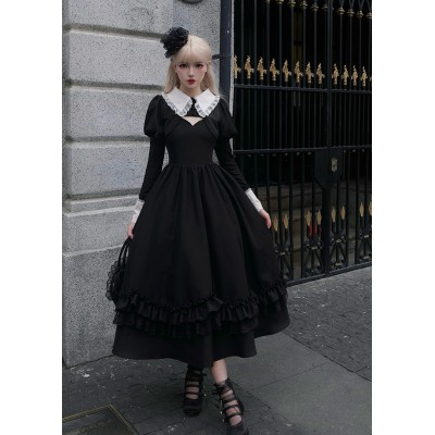 Nocturne Gothic Lolita Dress JSK / Jacket by Withpuji (WJ201)