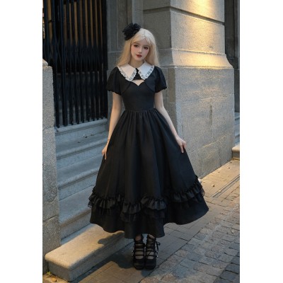 Nocturne Gothic Lolita Dress JSK / Jacket by Withpuji (WJ201)