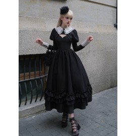 Nocturne Gothic Lolita Dress JSK / Jacket by Withpuji (WJ201)