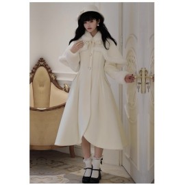 A-Line Thick Padded Wool Coat by Withpuji (Wj205)