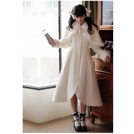 A-Line Thick Padded Wool Coat by Withpuji (Wj205)