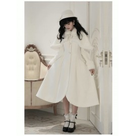 A-Line Thick Padded Wool Coat by Withpuji (Wj205)