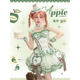 Green Sweet Apple Sweet Lolita Dress JSK by B.Dolly (BDL15)