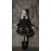 Gothic Striped Cross Lolita Dress OP by Black Shamrock (BSR01)
