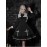 Gothic Striped Cross Lolita Dress OP by Black Shamrock (BSR01)