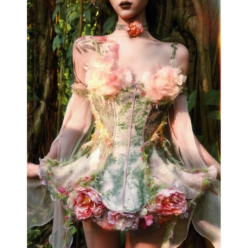 Spirit of the Forest Spring Fairy-Style Corset by Blood Supply (BSY159CT)