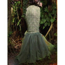 Spirit of the Forest Spring Fairy-Style Mermaid Skirt by Blood Supply (BSY159SK)
