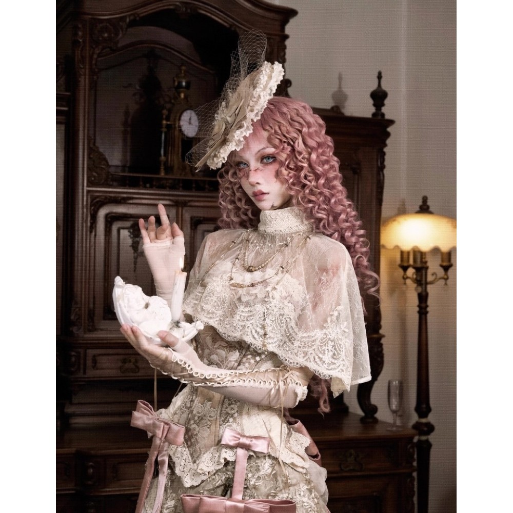 Cupid's Poetry Box Lace Cape by Blood Supply (BSY161CA)